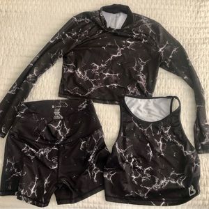 Buffbunny Aurora Collection: Shorts, Crop top, Long sleeve crop